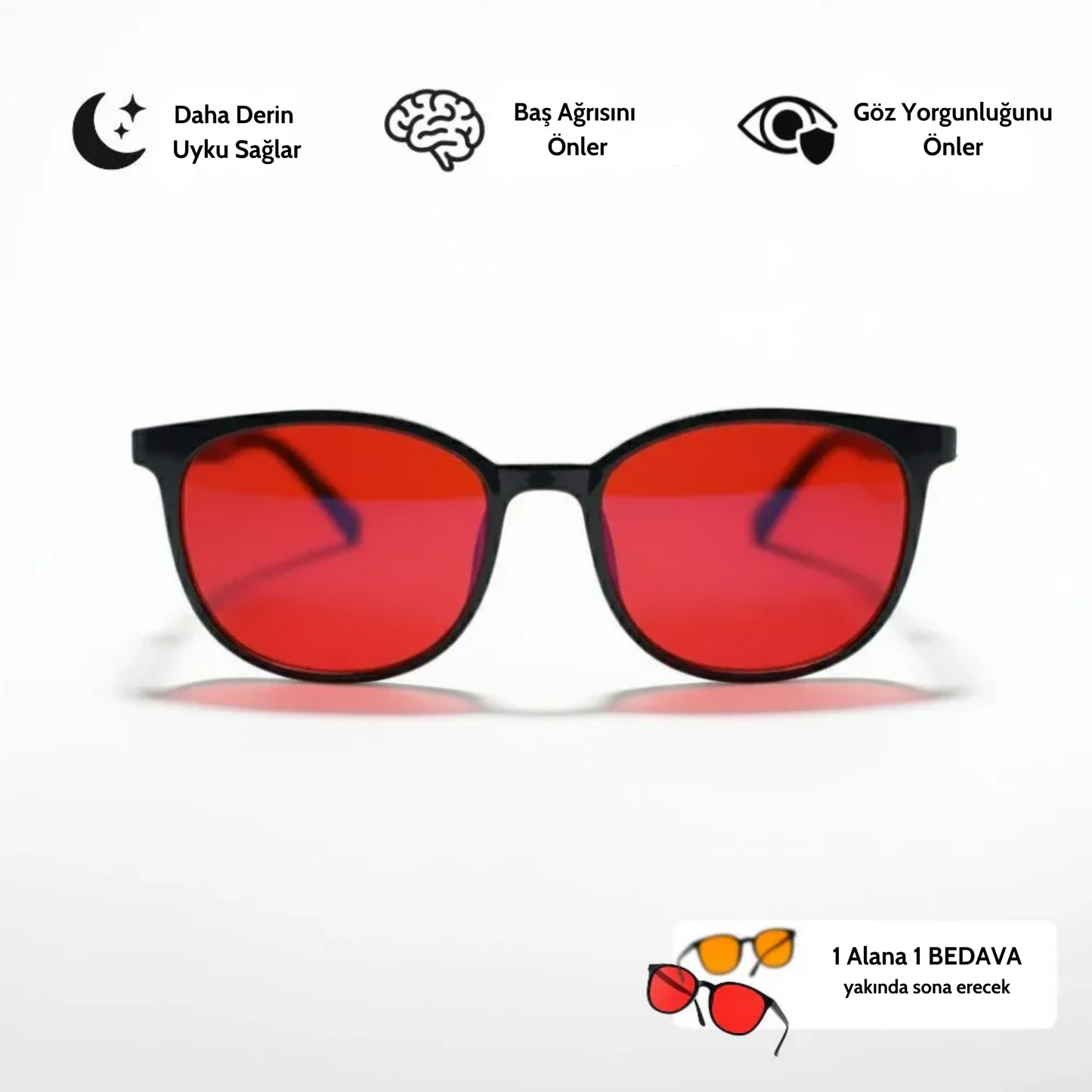 LodyMood™ Unisex Kırmızı Lens Mavi Işık Gözlük